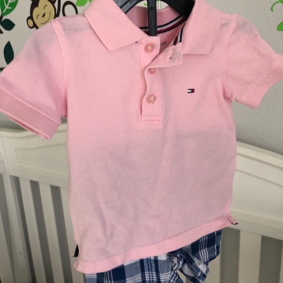 baby boy pink polo